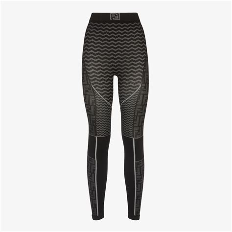 fendi leggings black|fendi leggings black tech fabric.